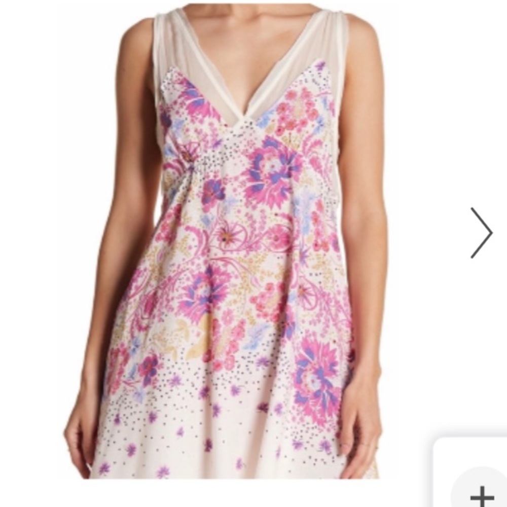 Free people pink floral dress